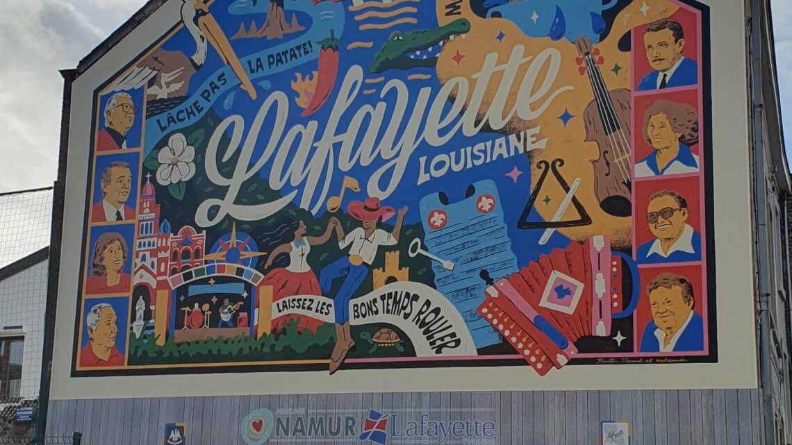 2023 : La fresque de Lafayette à Namur
