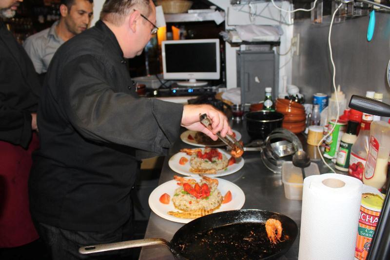 2012 : Visite à Namur de Michael Richard, chef cuisinier à Lafayette